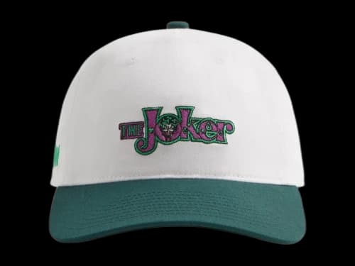Kith x Batman Joker Twill Low Pinch Crown Snapback Cap White