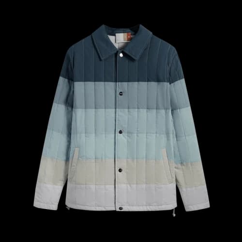 Kith Striped Poplin Carmine Coaches Jacket 'Anchor'