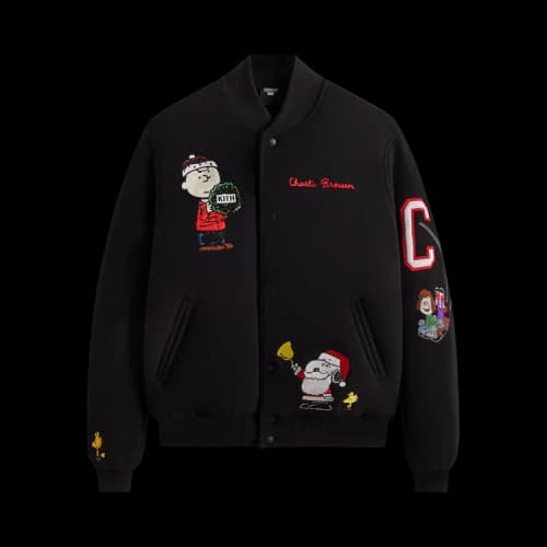 Kith For Peanuts Varsity Jacket 'Black'