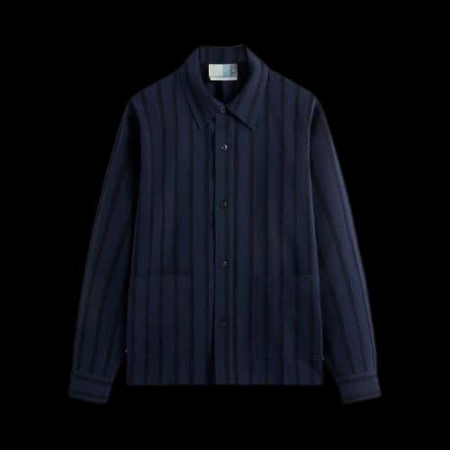 Kith Long-Sleeve Poplin Boxy Collared Overshirt 'Nocturnal'