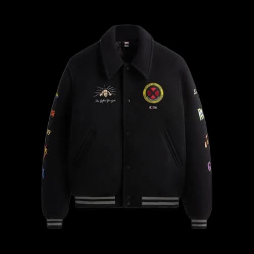 Kith For X-Men Wool Varsity Jacket 'Black'