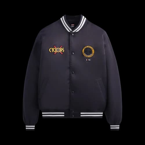 Kith For X-Men Cyclops Satin Bomber Jacket 'Ink'
