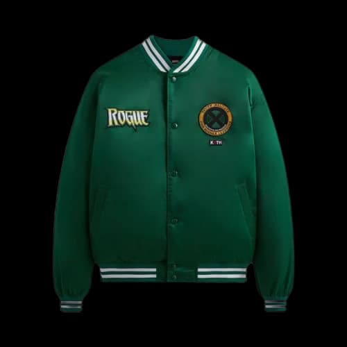 Kith For X-Men Gambit Satin Bomber Jacket 'Conifer'