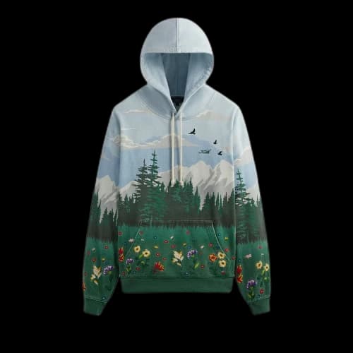 Kith Scenic Fleece Nelson Hoodie 'Larimar'