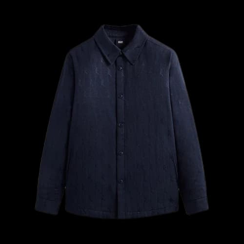 Kith Jacquard Faille Sutton Quilted Shirt Jacket 'Nocturnal'
