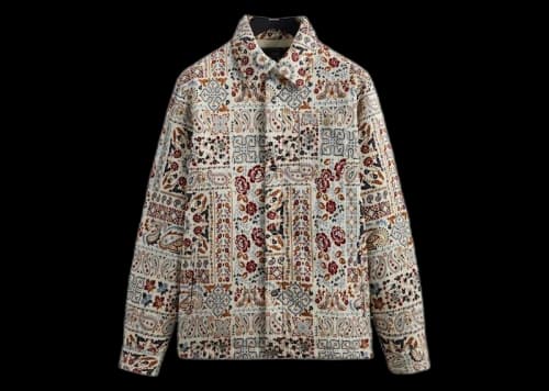 Kith Paisley Brixton Puffed Shirt Jacket Sandrift