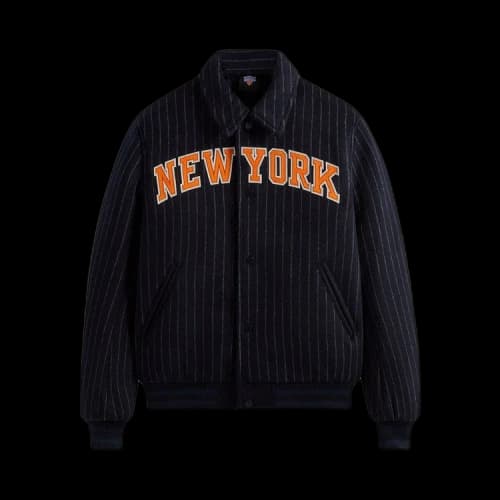 Kith For The New York Knicks Wool Collared Coaches Jacket 'Nocturnal'