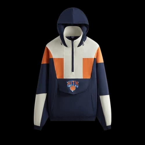 Kith For The New York Knicks Quarter Zip Anorak 'Nocturnal'