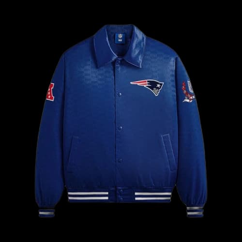Kith For The NFL: Patriots Satin Bomber Jacket 'Action'
