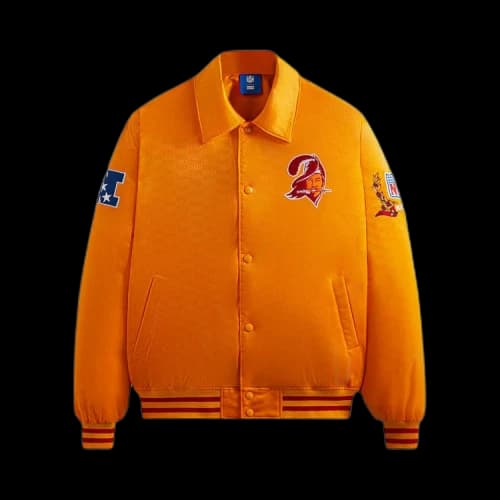 Kith For The NFL: Buccaneers Satin Bomber Jacket 'Cone'
