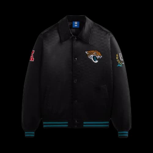 Kith For The NFL: Jaguars Satin Bomber Jacket 'Black'