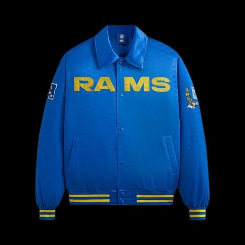 Kith For The NFL: Rams Satin Bomber Jacket 'Greek'