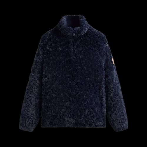 Kith Claremont Shaggy Sherpa Quarter Zip Nocturnal