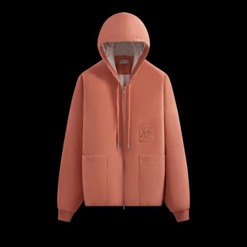 Kith Puffed Suede Jaysen Zip Hoodie 'Coho'