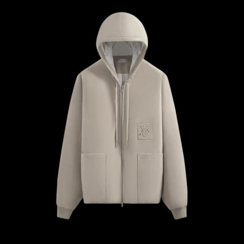 Kith Puffed Suede Jaysen Zip Hoodie 'Session'