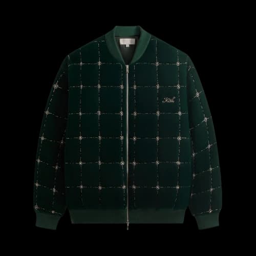 Kith Beaded Velvet Clay Bomber Jacket 'Stadium'
