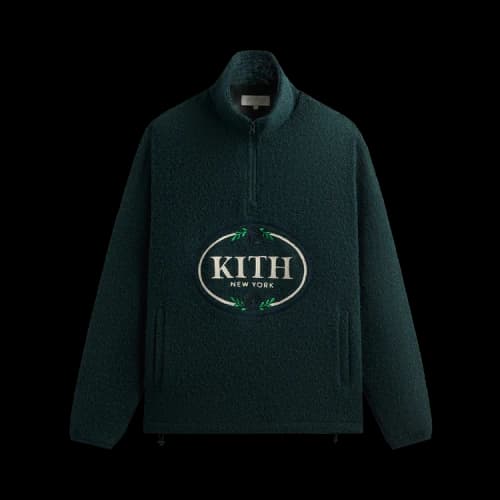 Kith Tweed Eric Quarter Zip Pullover 'True'