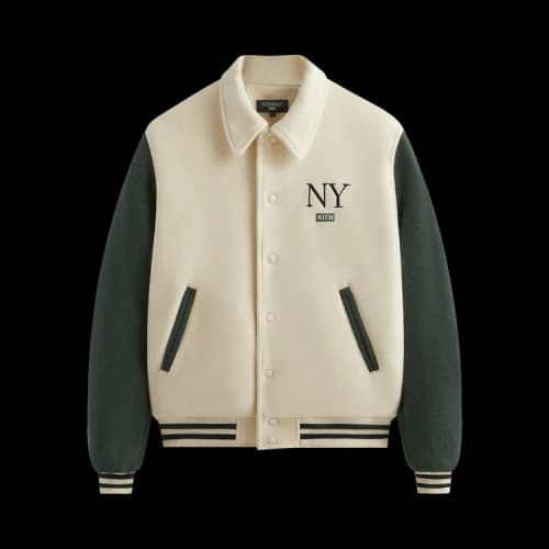 Kith NY to the World Wool Varsity Jacket 'Sandrift'