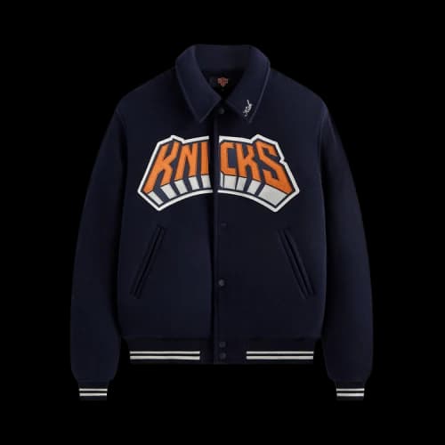 Kith For The New York Knicks Empire Wool Coaches Jacket 'Nocturnal'