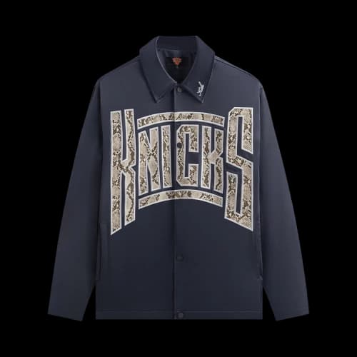 Kith For The New York Knicks Snap Front Coaches Jacket 'Nocturnal'