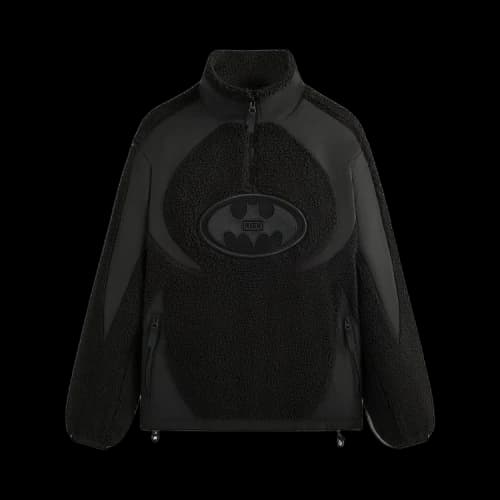 Kith x Batman Quarter Zip Sherpa Jacket 'Black'