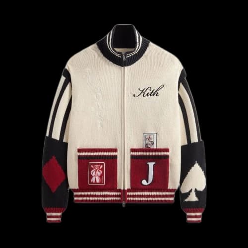 Kith x Batman Joker Wyona Full Zip Sweater 'Sandrift'