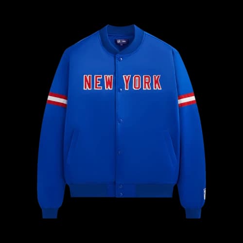 Kith For The New York Rangers Satin Bomber Jacket 'Cyclone'