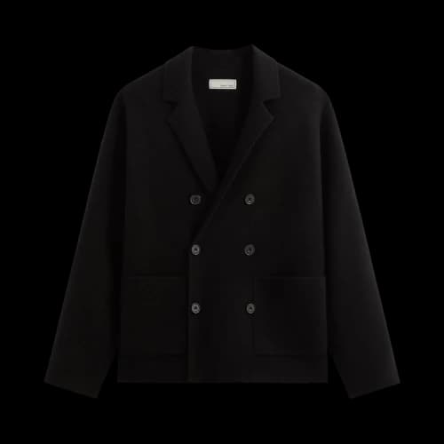 Kith & Kin Cashmere Raya Double Breasted Blazer 'Black'
