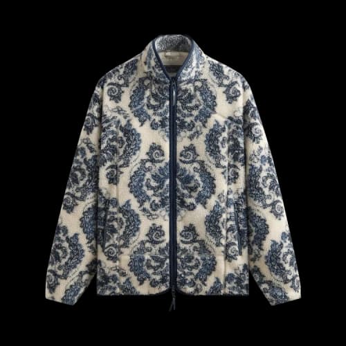 Kith Damask Floral Sherpa Harper Jacket 'Sandrift'