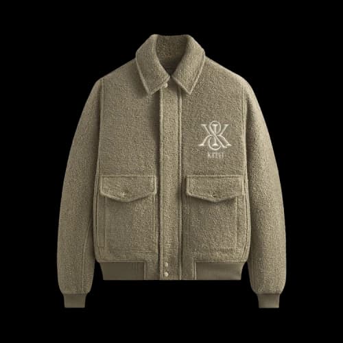 Kith Boucle Hawthorne Flight Jacket 'Palomino'