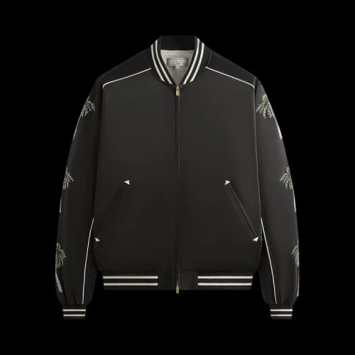 Kith & Kin Vance Satin Bomber Jacket 'Black'