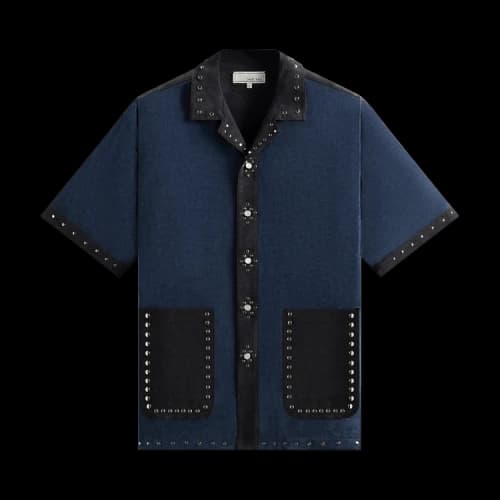 Kith & Kin Sawyer Short-Sleeve Camp Collar Shirt 'Nocturnal'