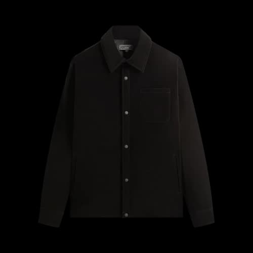 Kith Sueded Tech Brixton Puffed Shirt Jacket 'Black'