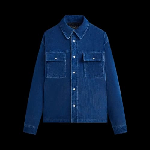 Kith Indigo Cord Vintage Apollo Shirt Jacket 'Cyanotype'