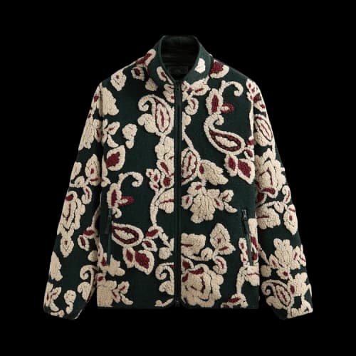 Kith Paisley Vine Sherpa Harper Jacket 'Stadium'