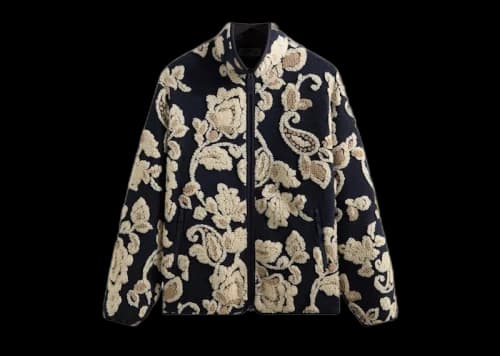 Kith Paisley Vine Sherpa Harper Jacket Nocturnal