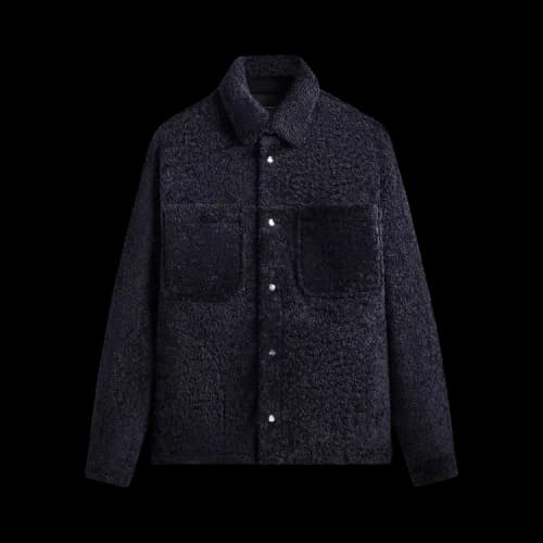 Kith Shearling Ace Shirt Jacket 'Ink'