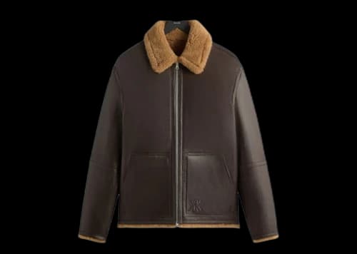 Kith Reversible Shearling Bomber Kindling