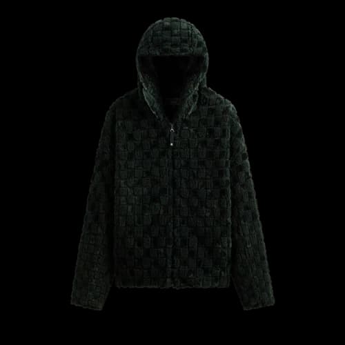 Kith Faux Fur Cropped Hoodie Bomber 'Stadium'