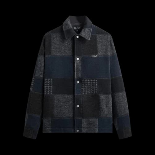 Kith New York Yankees Patchwork Wool Coaches Jacket 'Nocturnal'