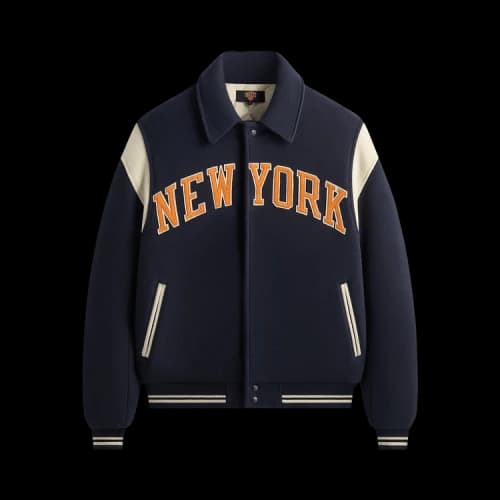 Kith For The New York Knicks Wool Varsity Jacket 'Nocturnal'