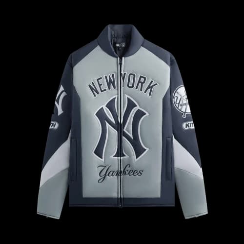 Kith For The New York Yankees Zip Brixton Puffed Shirt Jacket 'Statue'