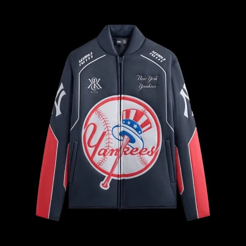 Kith For The New York Yankees Zip Brixton Puffed Shirt Jacket 'Nocturnal'