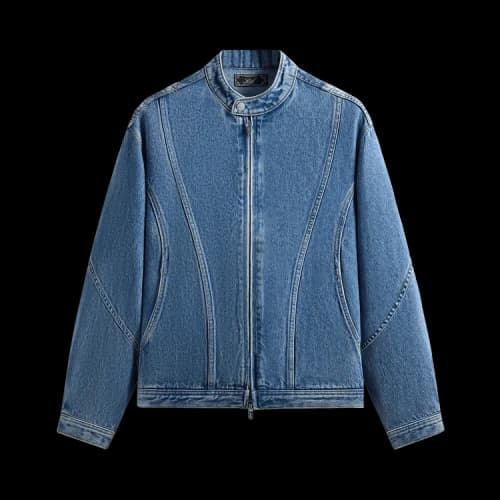 Kith Denim Adrien Moto Jacket 'Mid Indigo'