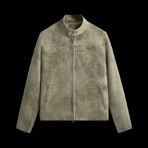 Kith Washed Suede Rossi Moto Jacket 'Flagstaff'