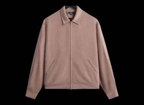 Kith Cupro Linen Connor Blouson Jacket Dusty Mauve