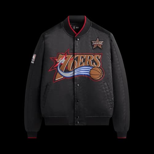 Kith For NBA All-Star Philadelphia 76ers Bomber Jacket 'Black'