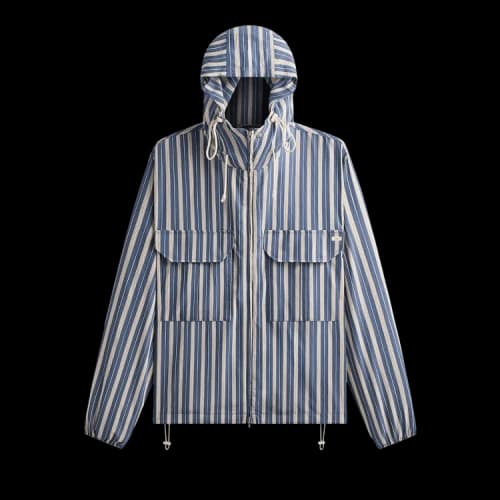 Kith Barre Stripe Full Zip Raj Jacket 'Breeze'