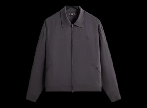 Kith Double Crepe Connor Blouson Jacket Phantom Grey