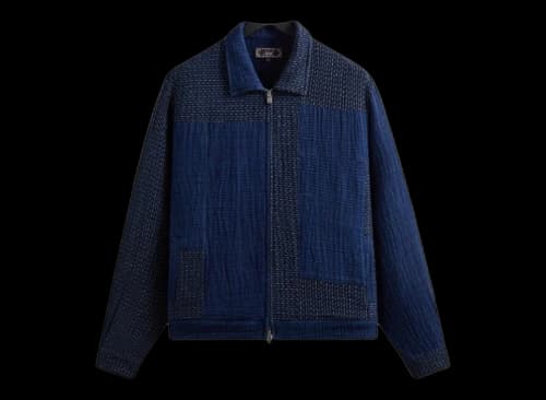 Kith Stitched Patchwork Connor Blouson Jacket Dark Indigo